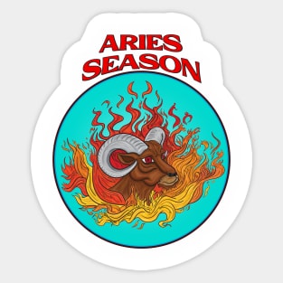 Aries Season Sticker